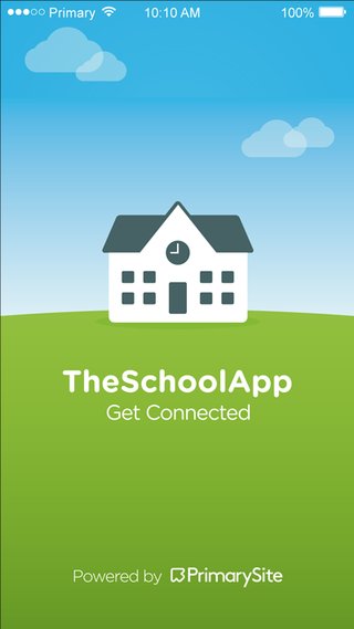 PrimarySite app screenshot of start screen
