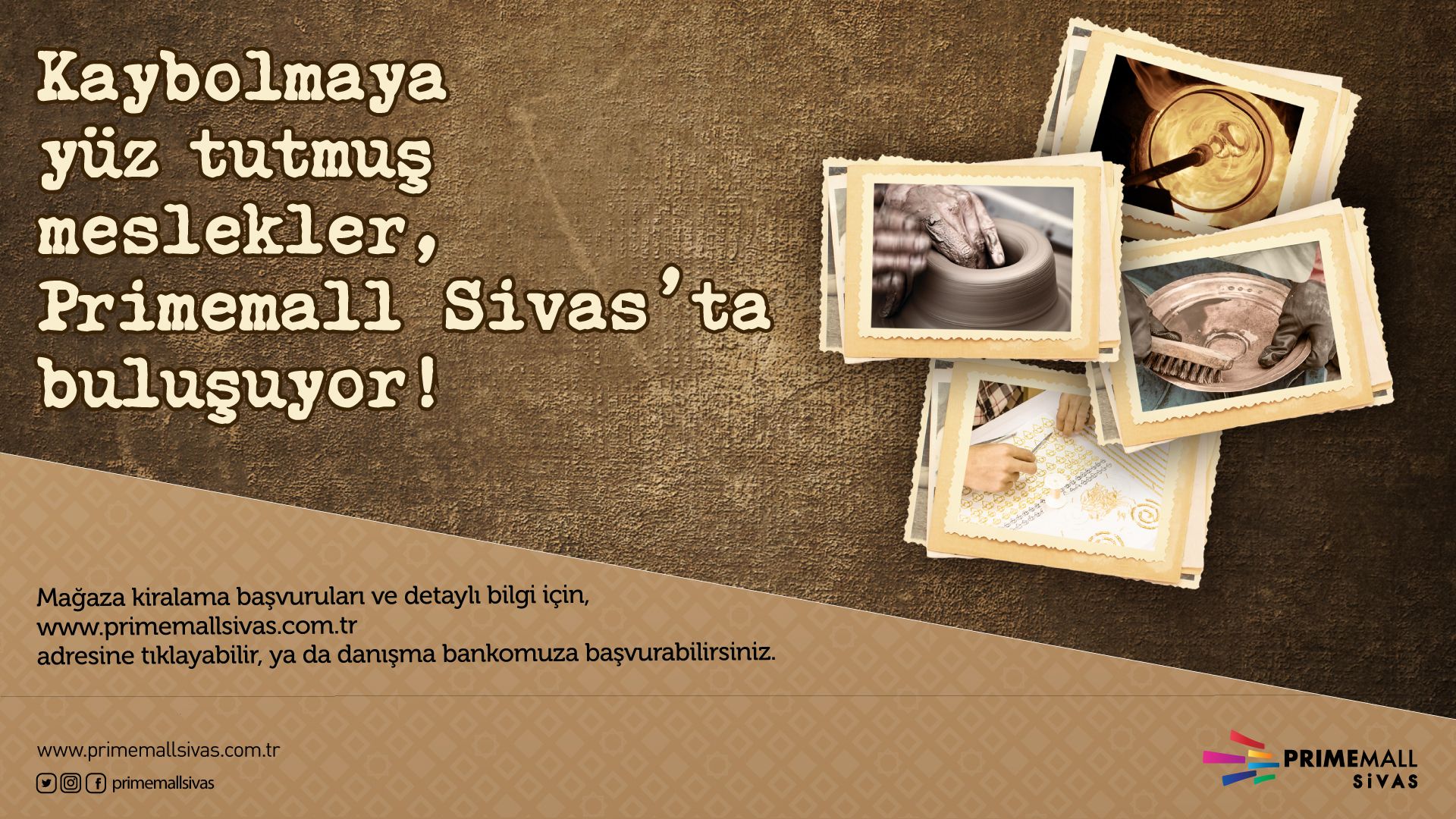 Kaybolmaya Yüz Tutmuş Meslekler, Primemall Sivas'ta Buluşuyor!