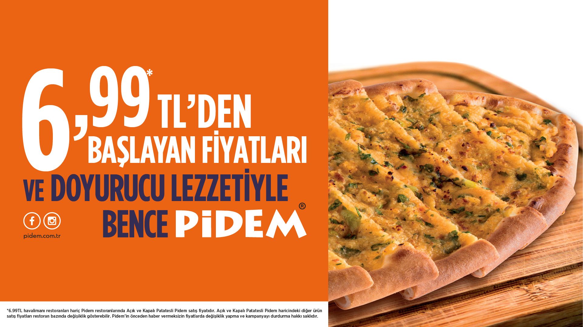 6,99 TL'den Başlayan Fiyatları ve Doyurucu Lezzetiyle Bence Pidem