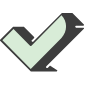 Check icon square green