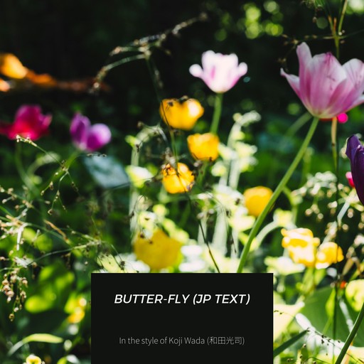 #25 Butter-Fly – Koji Wada (album cover, karaoke on Singa)