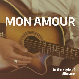 Mon amour – Slimane (album cover, karaoke on Singa)