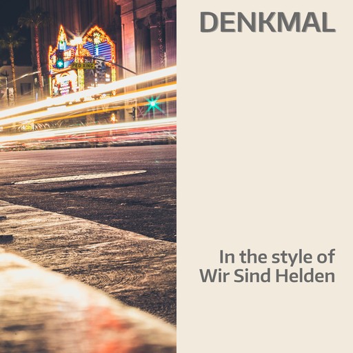 Denkmal – Wir Sind Helden (Albumcover, Karaoke auf Singa)