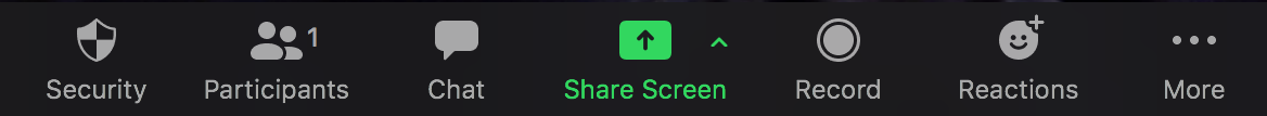 share screen button