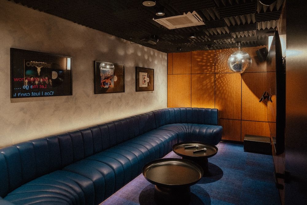 Karaoke room at Hickens Hotel