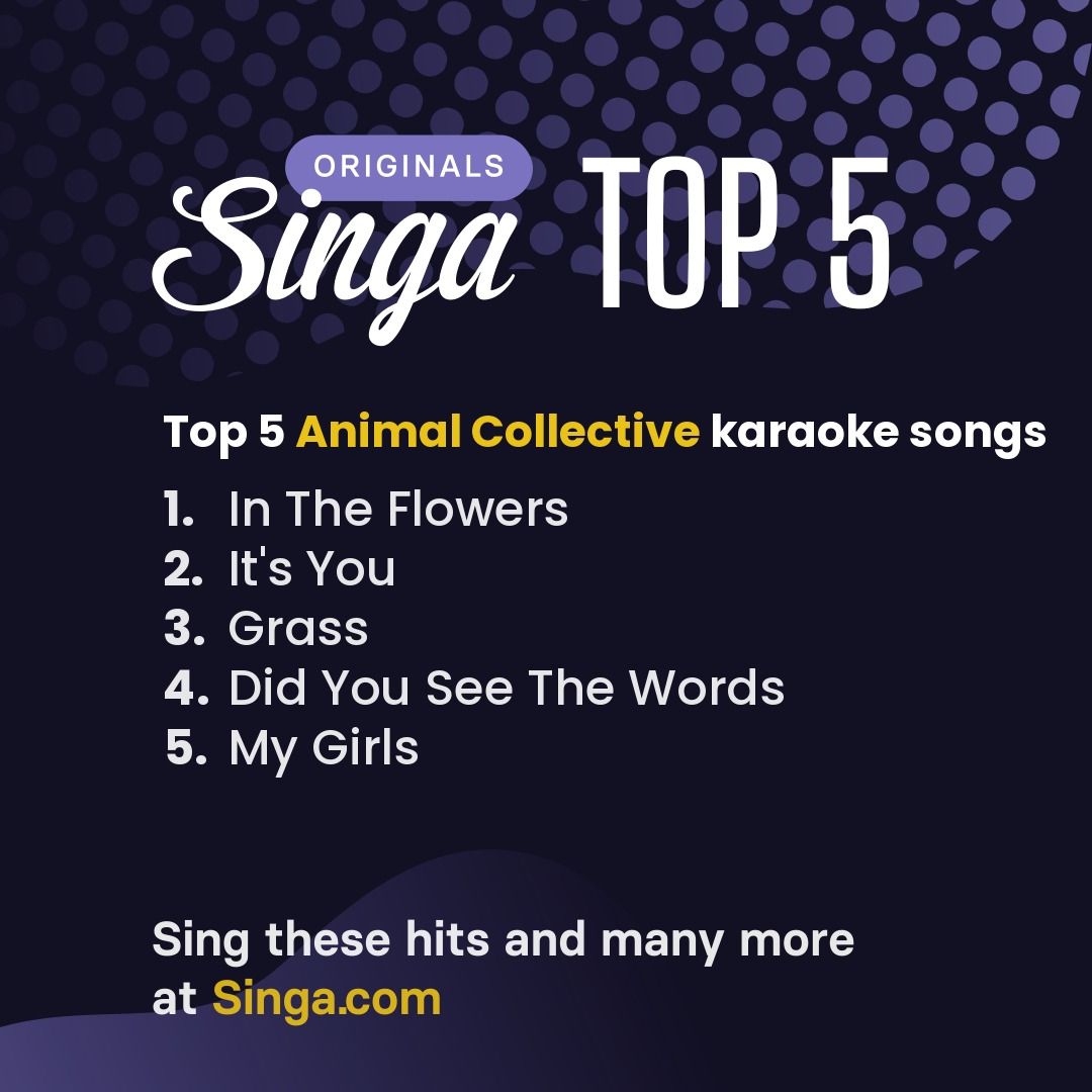 Top Animal Collective karaoke songs on Singa.