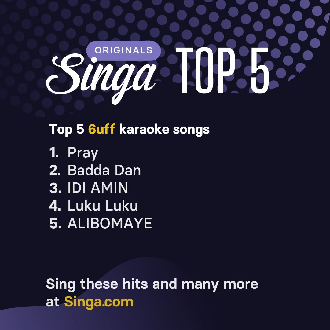 Top 6uff karaoke songs on Singa.