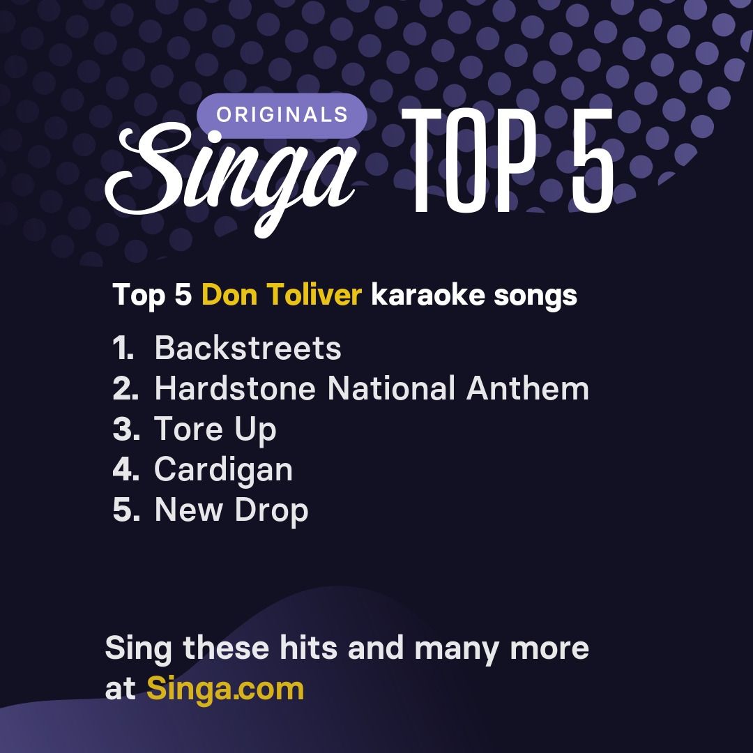 Top Don Toliver karaoke songs on Singa.