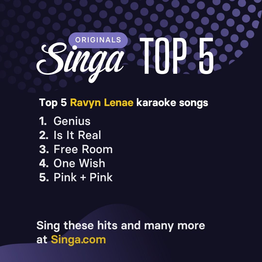 Top Ravyn Lenae karaoke songs on Singa.