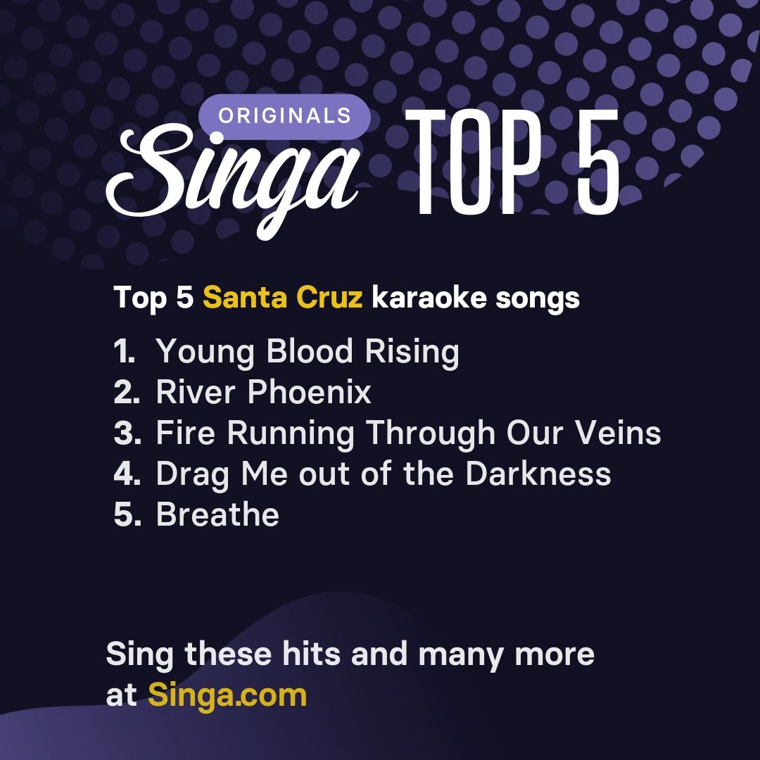 Top Santa Cruz karaoke songs on Singa.