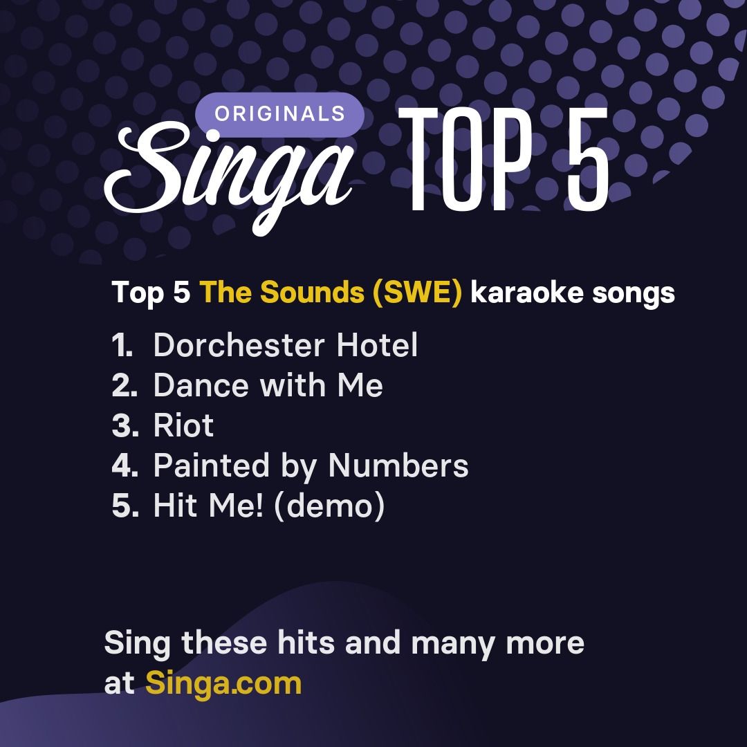 Top The Sounds (SWE) karaoke songs on Singa.