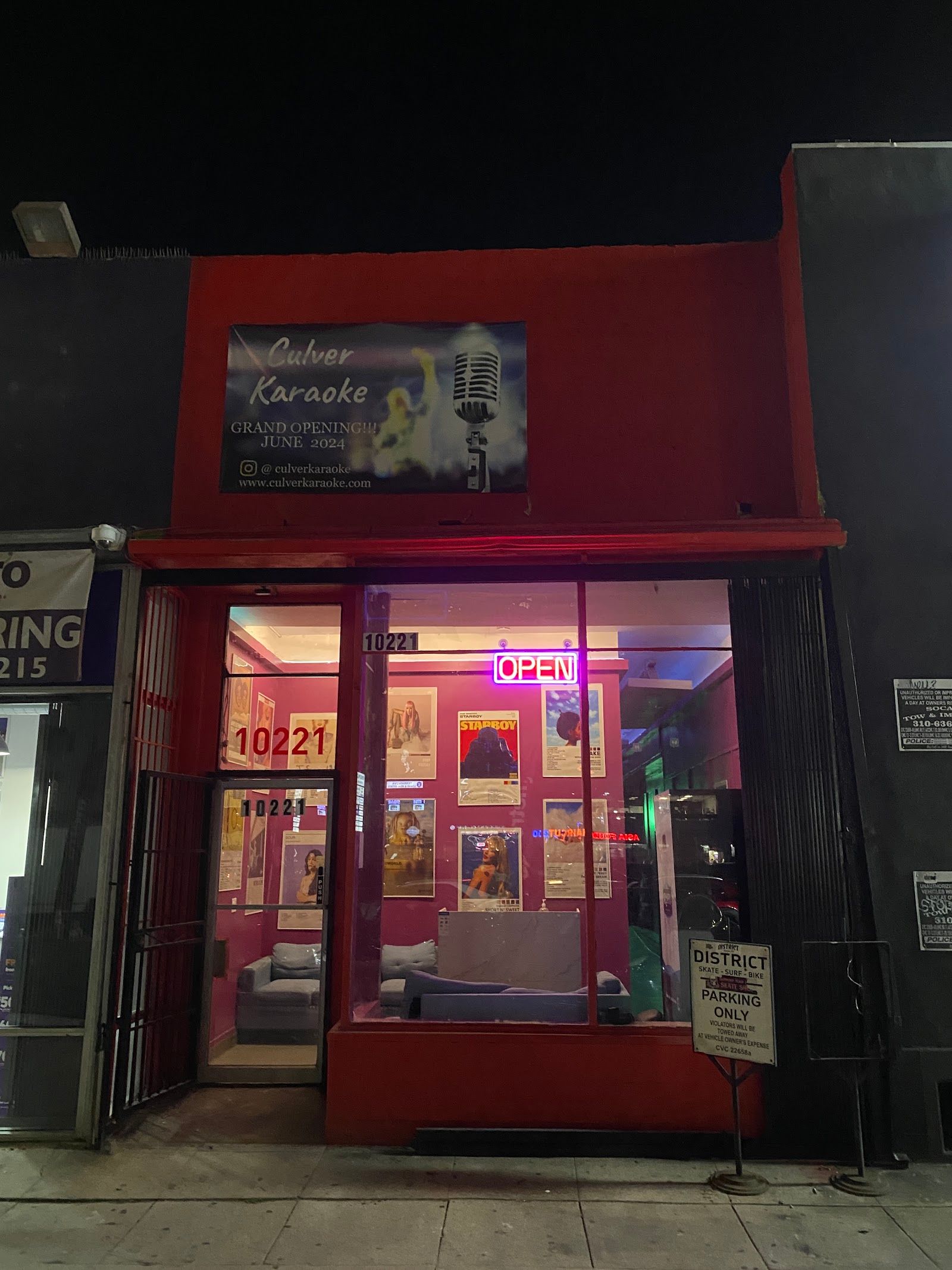 Culver Karaoke Grand Opening June 2024 storefront