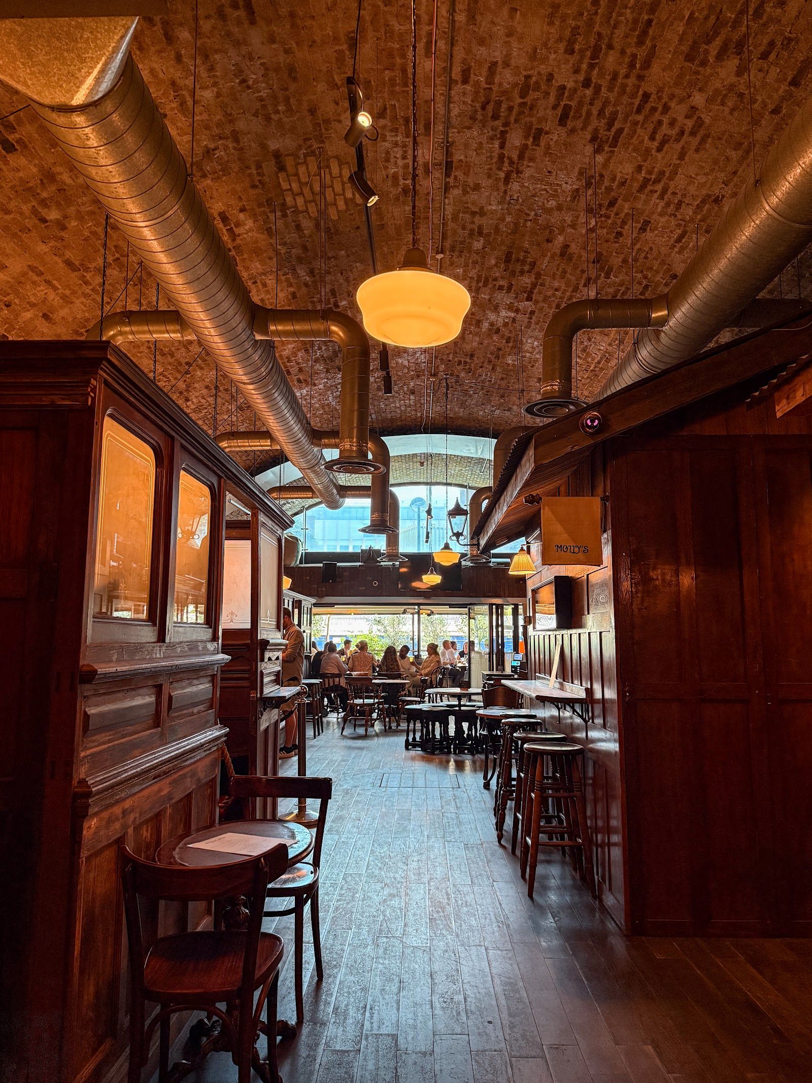 Inside Molly Mc's on Isabella Street, under the railway arches near Waterloo