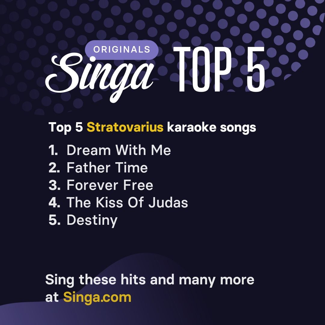 Top Stratovarius karaoke songs on Singa.
