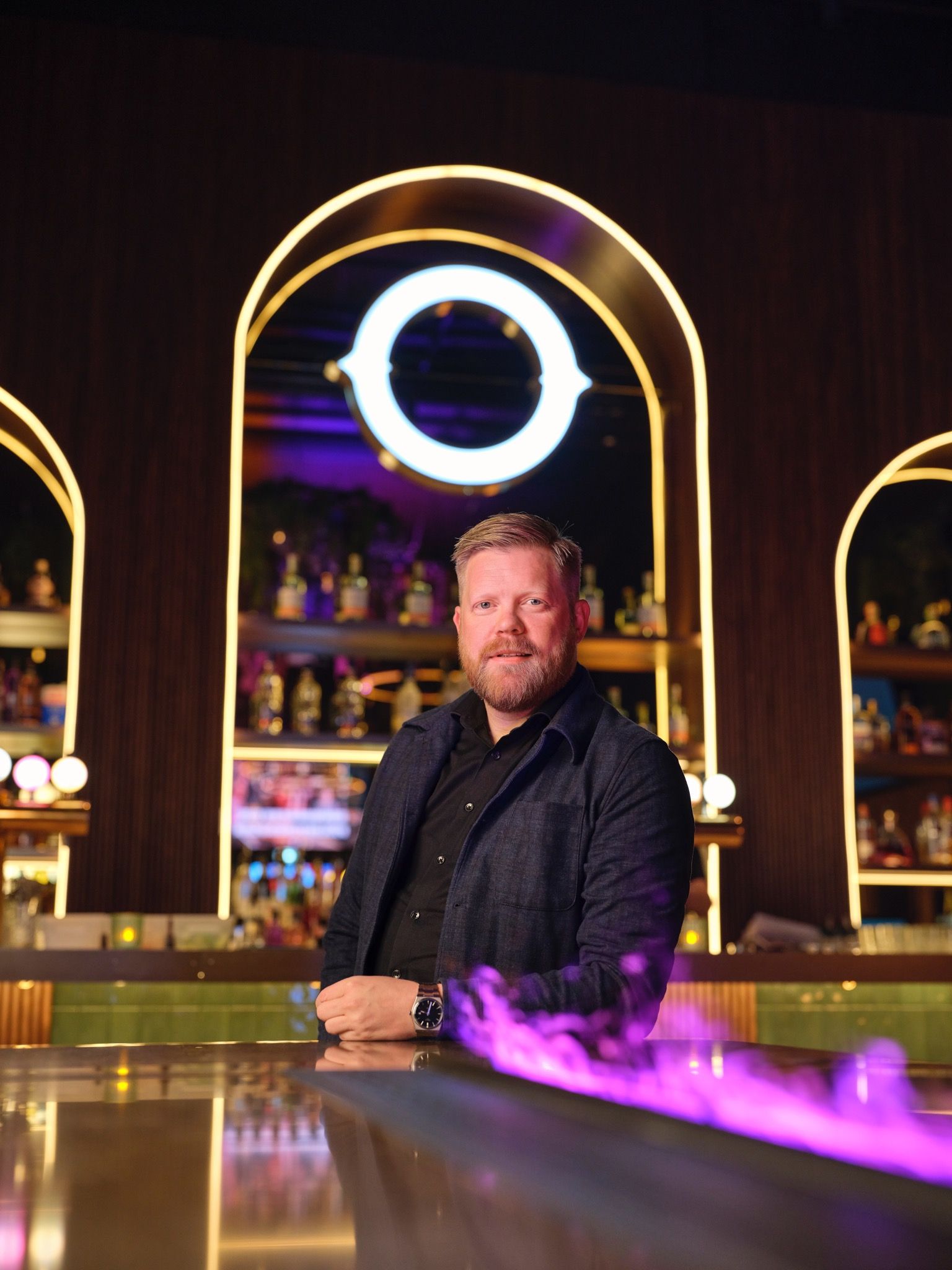 Guests enjoying a night out at Oche Reykjavik