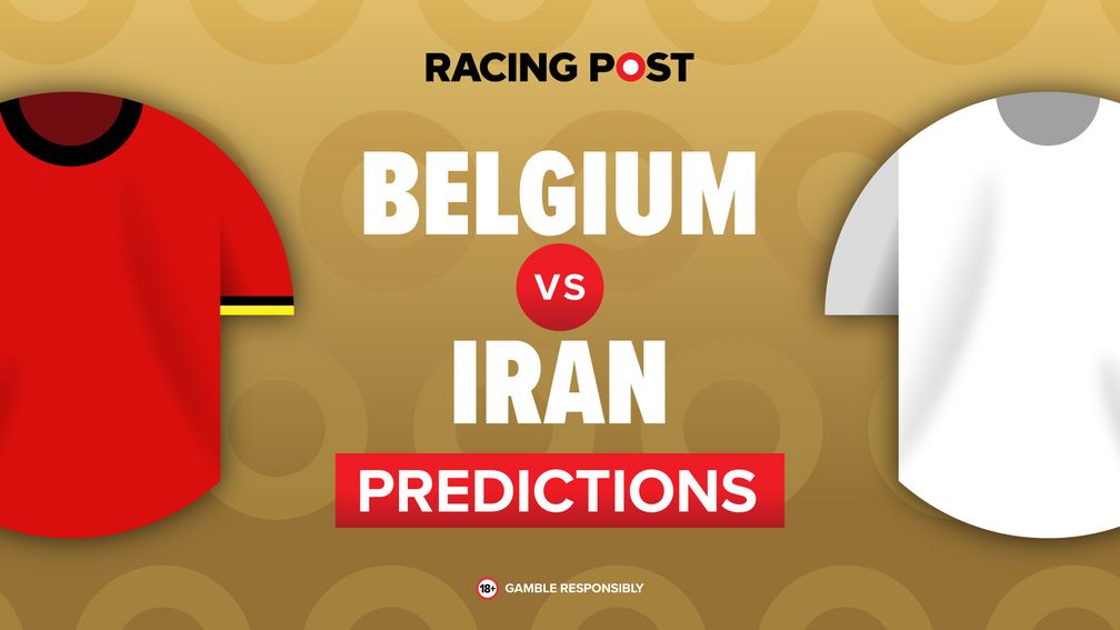 Belgium and Iran battle for possession