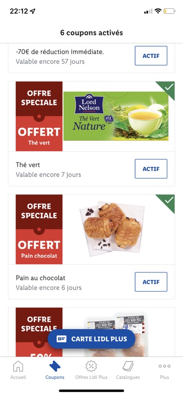沉迷Lidl Plus 刮刮乐！本周免费的面包和绿茶！