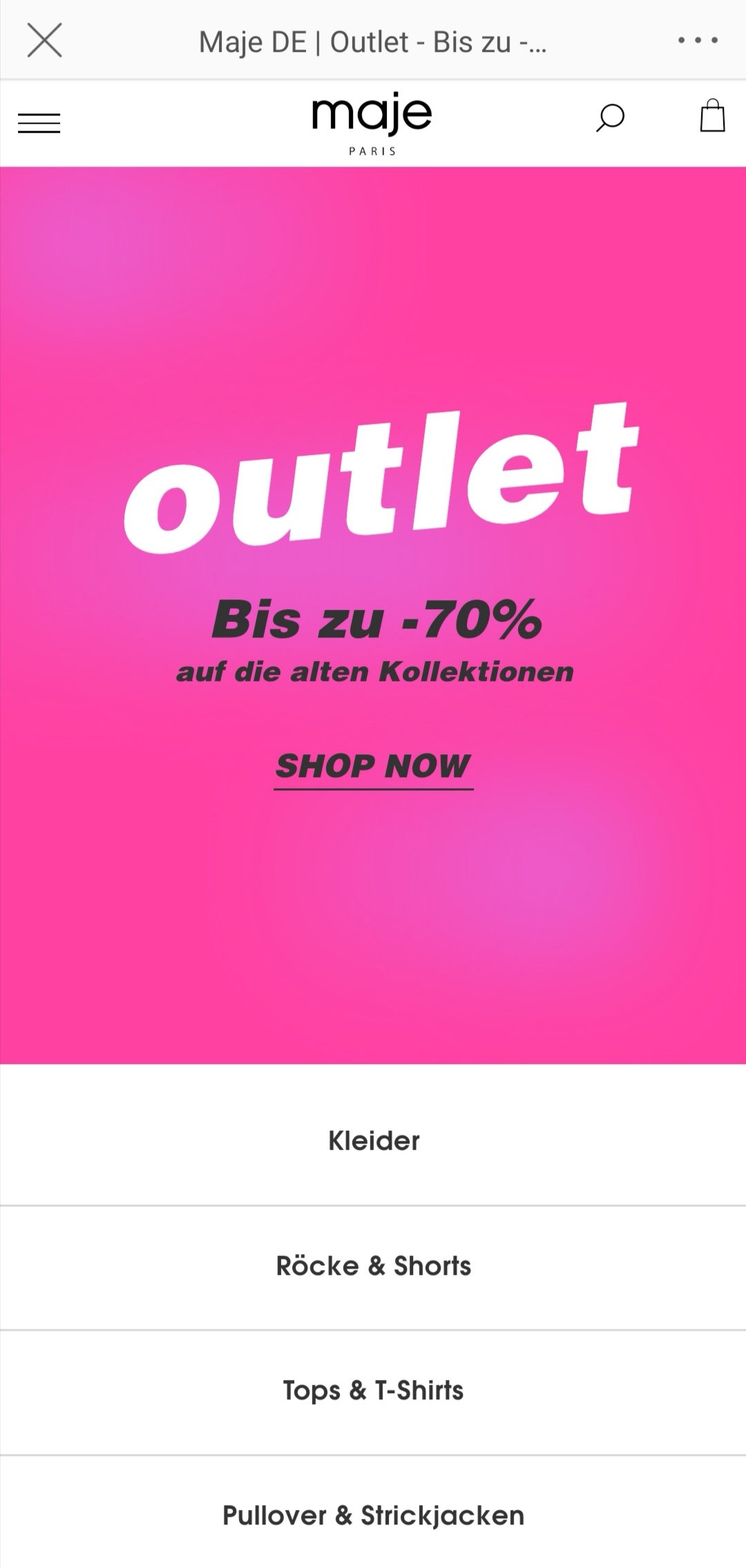Maje官网outlet sale二折起！🤩（1/2）