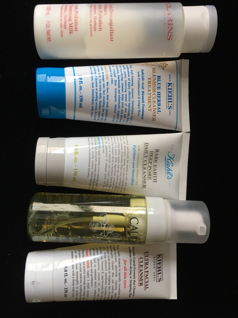 clarins kiehl's caudalie 清洁