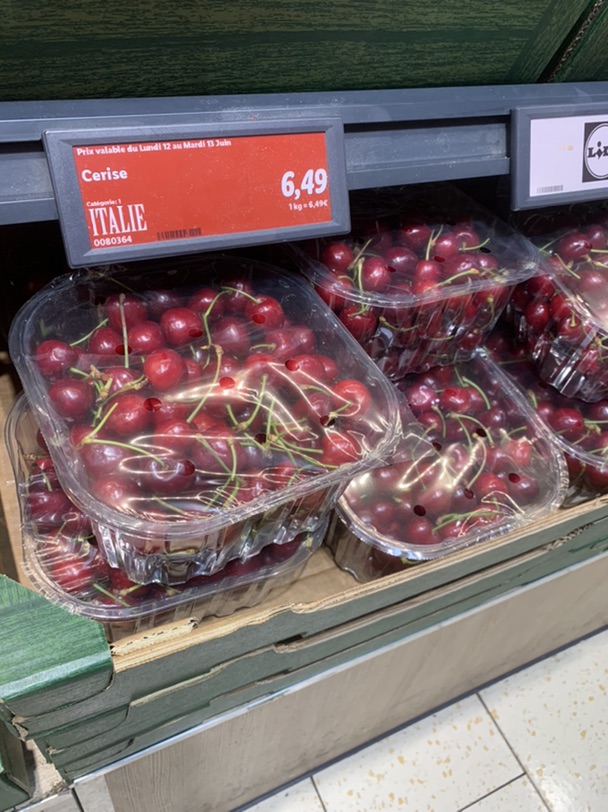 Lidl 樱桃🍒1kg 6.5€