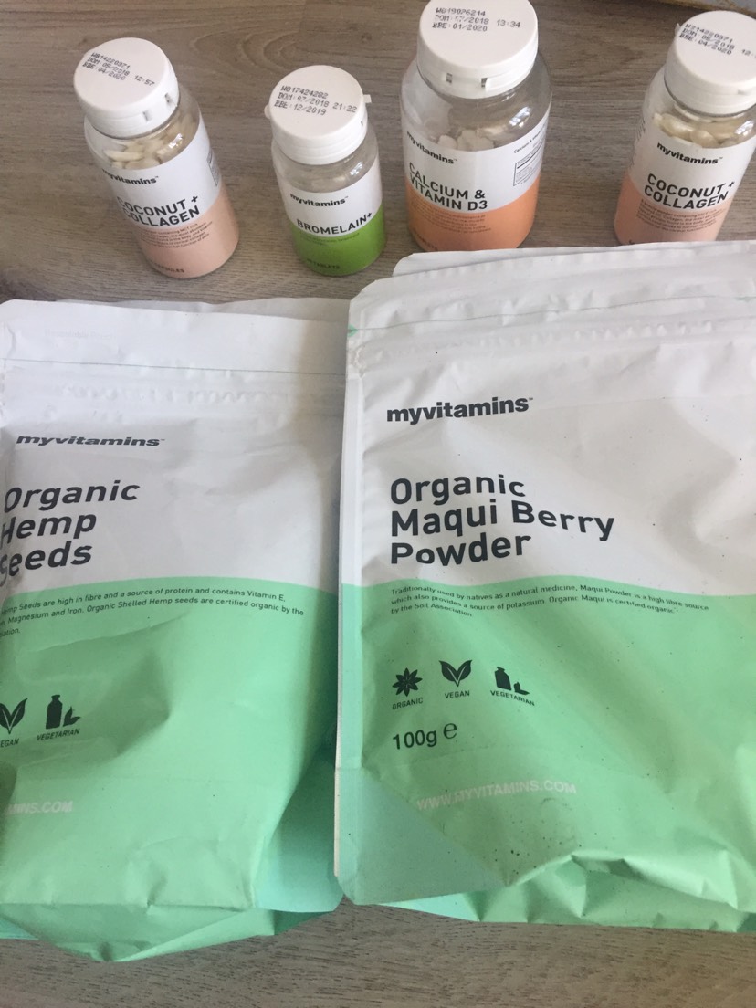 Myvitamins的胶原蛋白和钙片，瓶子也太大了吧