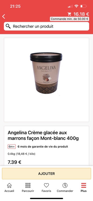 Mont blanc味的冰淇淋！好好吃！！！