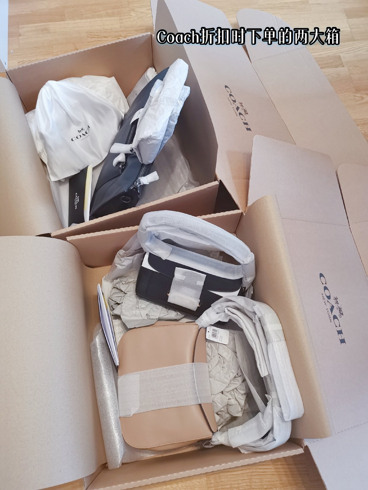 Coach折扣季开箱啦！👜👛💼
