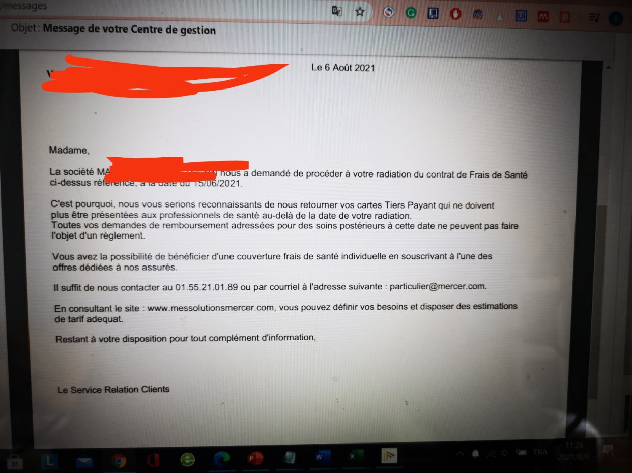 mutuelle因公司倒闭立马就停吗