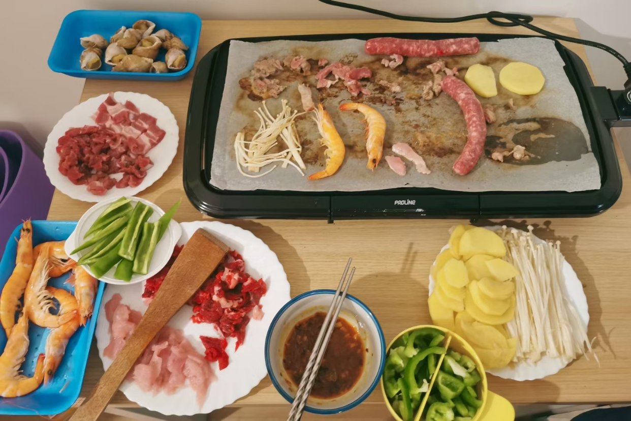 安利烤肉机！一起在家烤肉呀～