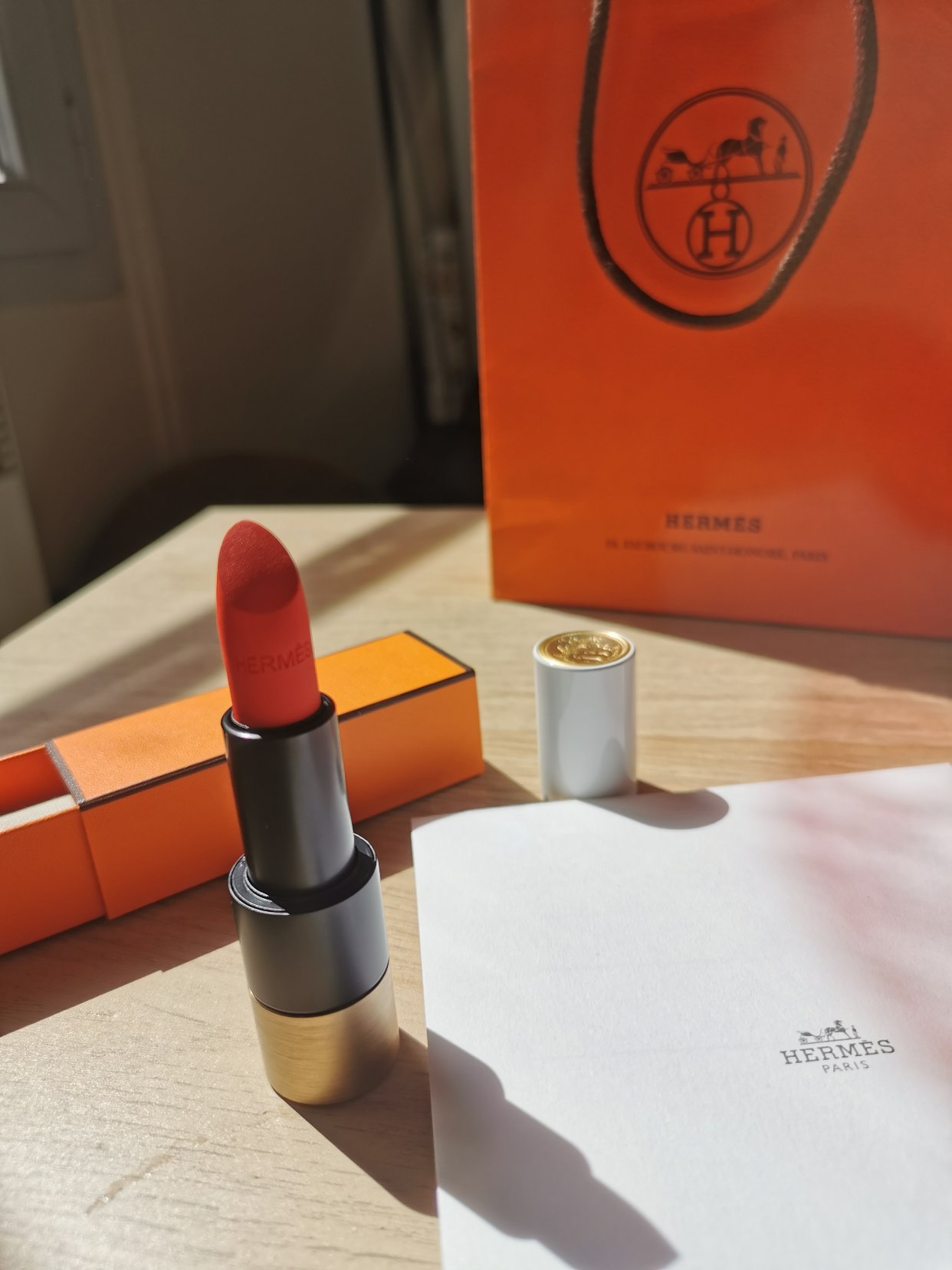 跟风秀一下爱马仕口红💄