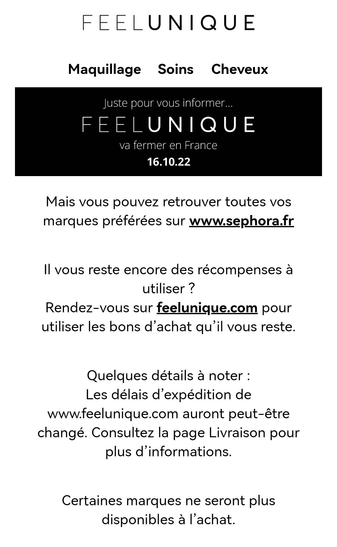 feelunique是要关了吗？