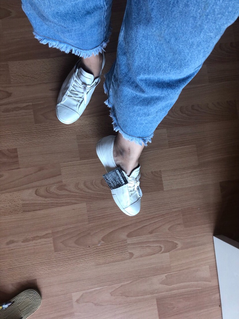 vente privee买到的converse小白鞋