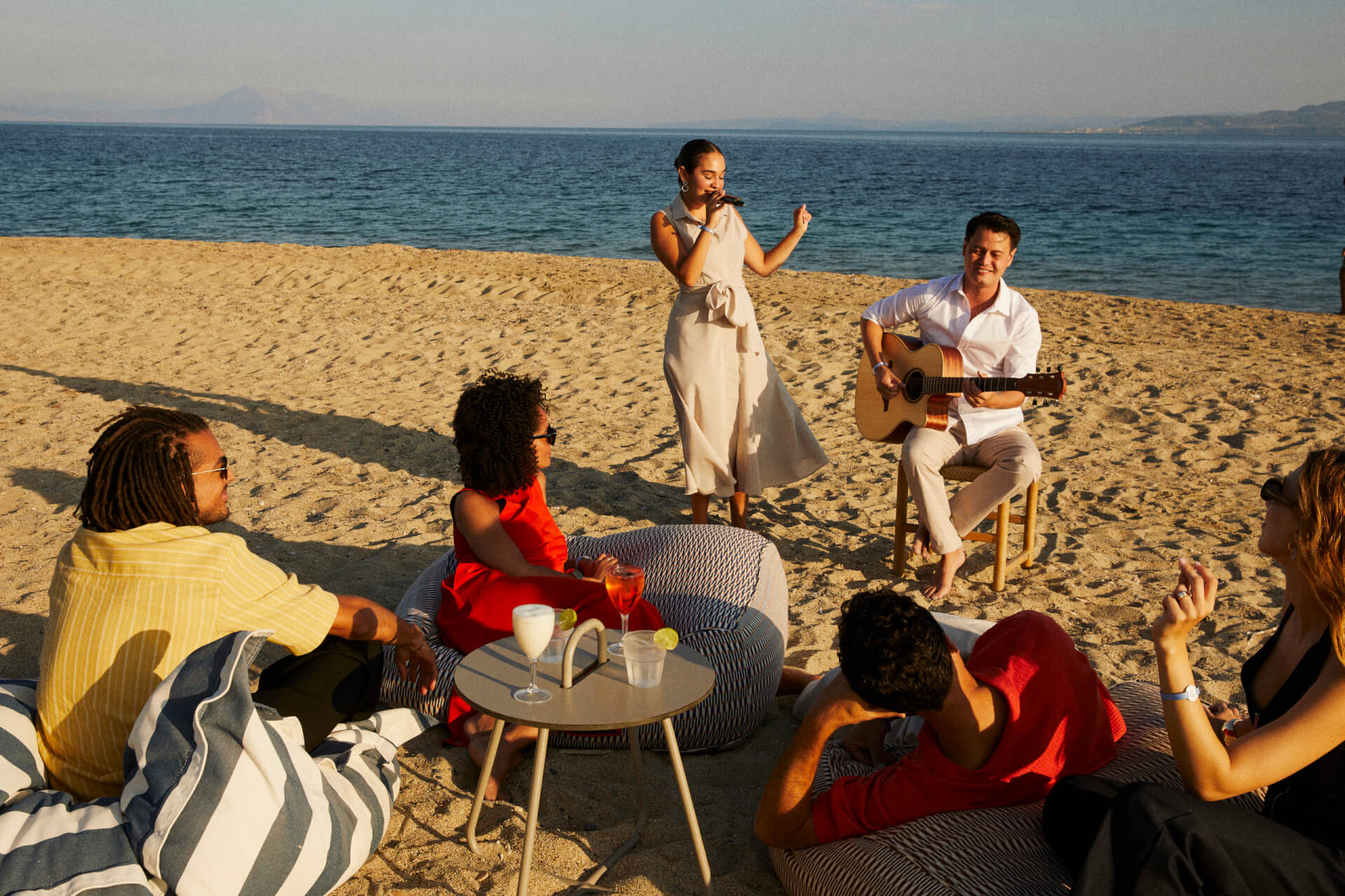 Gregolimano evening beach bar