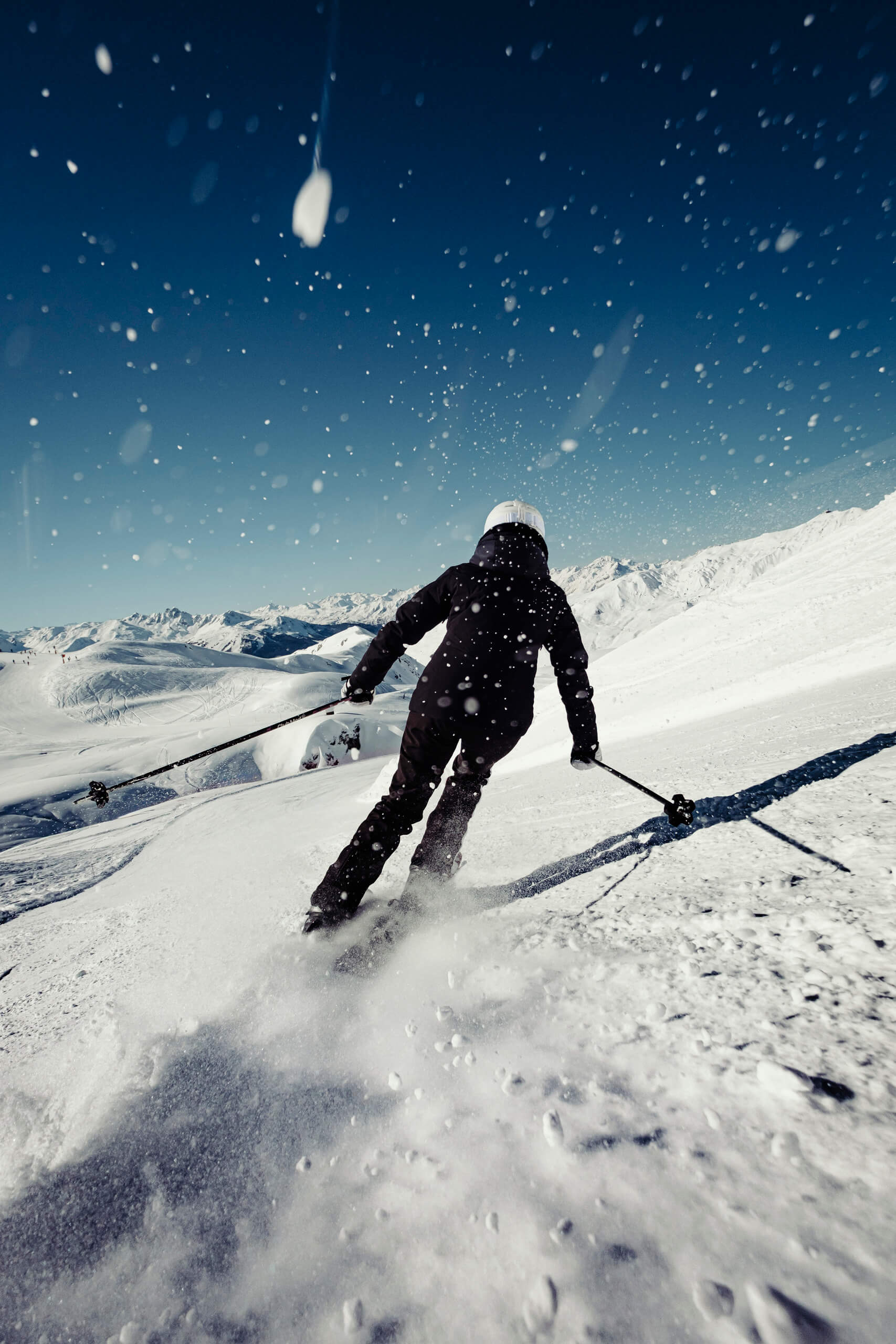 La Plagne snowy landscape