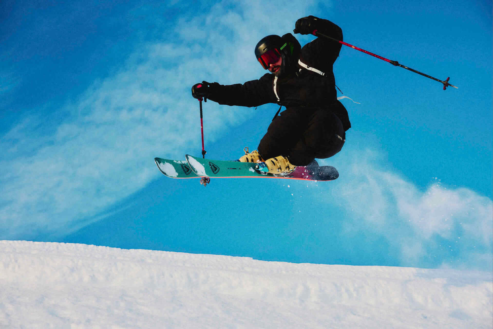 Mountain ski scenery in Tignes