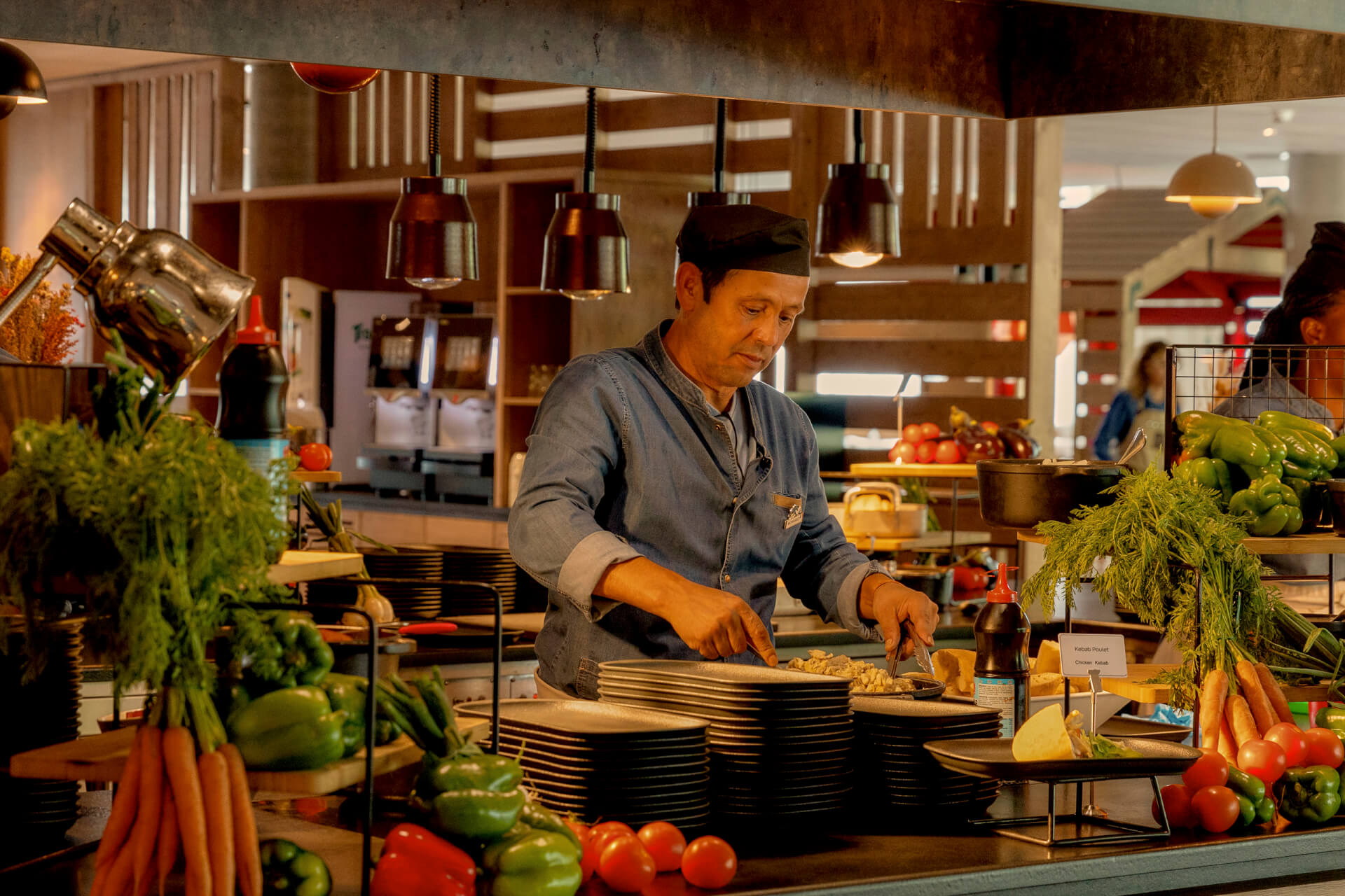 Buffet and food at Club Med Tignes