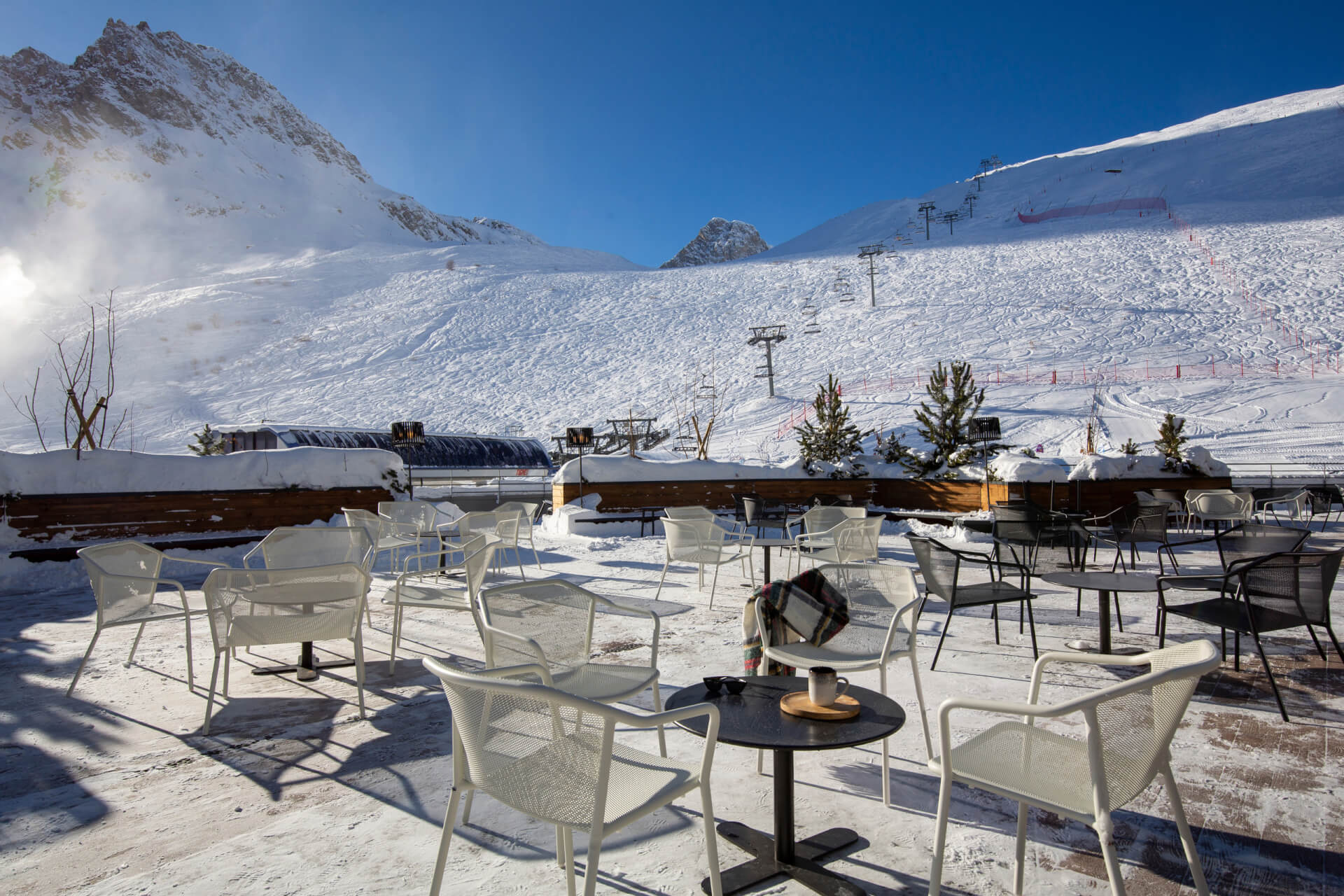 Lounge with mountain atmosphere at Club Med Tignes