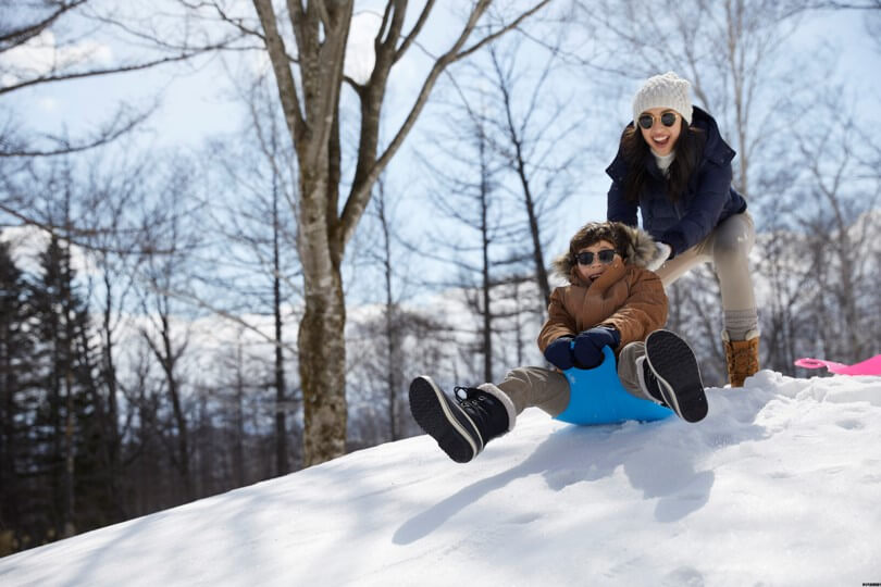 Trineo en la nieve