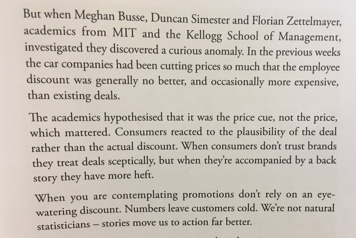 On the importance of providing a backstory to price cuts