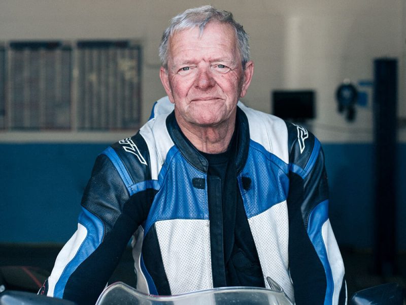 David with motorcycle