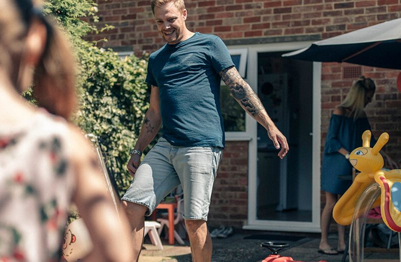 Andrew in his garden