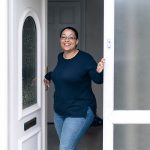 Teusday opening front door