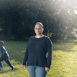 Teusday outside with children playing