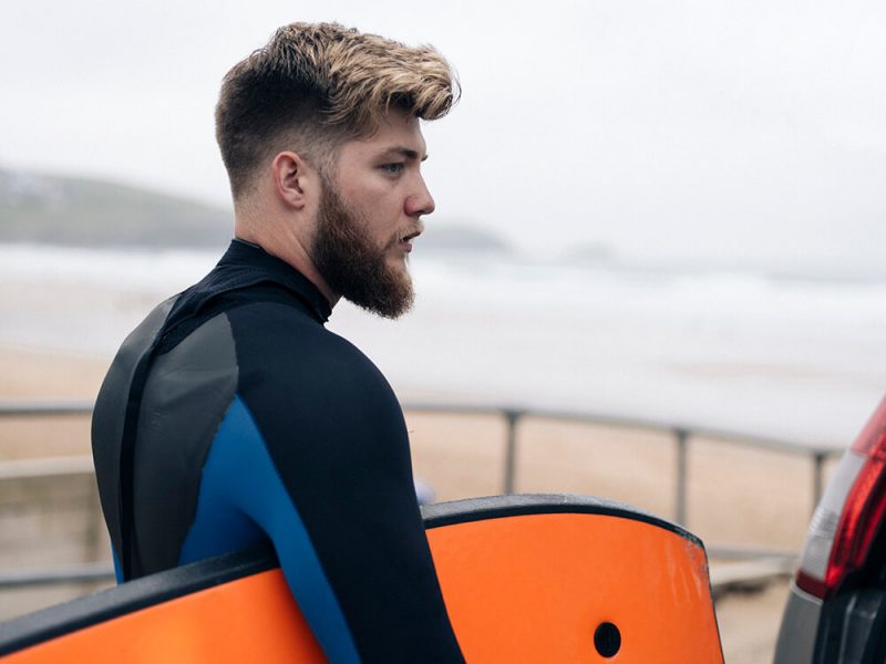 Ben holding bodyboard