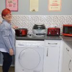 Sue in her kitchen