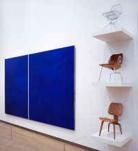 Barnett Newman and Eames, Charles & Ray, installation view The collection, STEDELIJK BASE. Photo: Gert Jan van Rooij