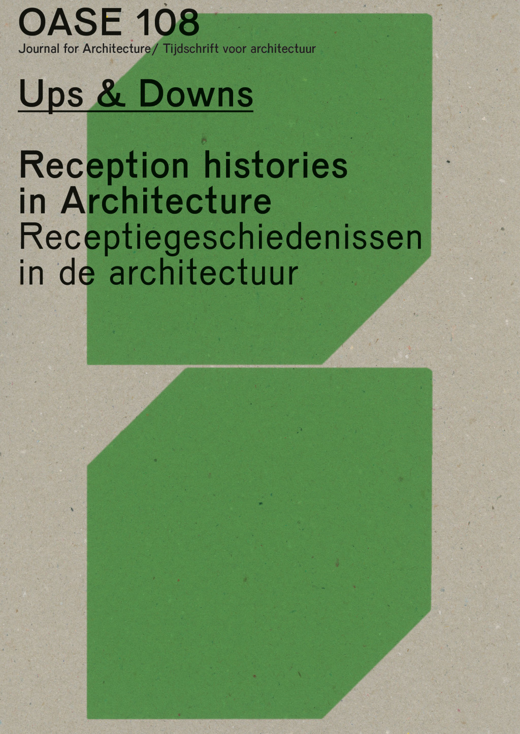 Karel Martens, speels en kleurrijk grafisch design voor tijdschrift Oase, groene abstracte vormen
