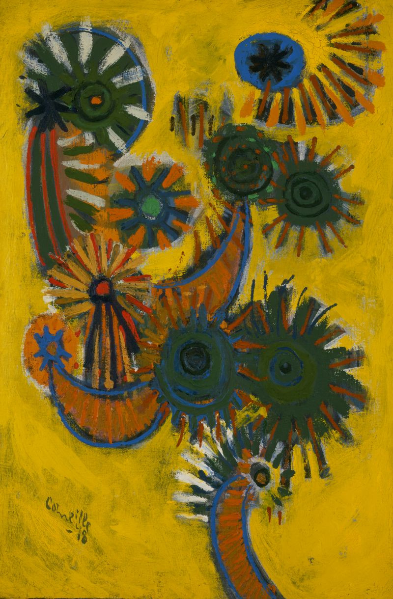 Painting of yellow flowers