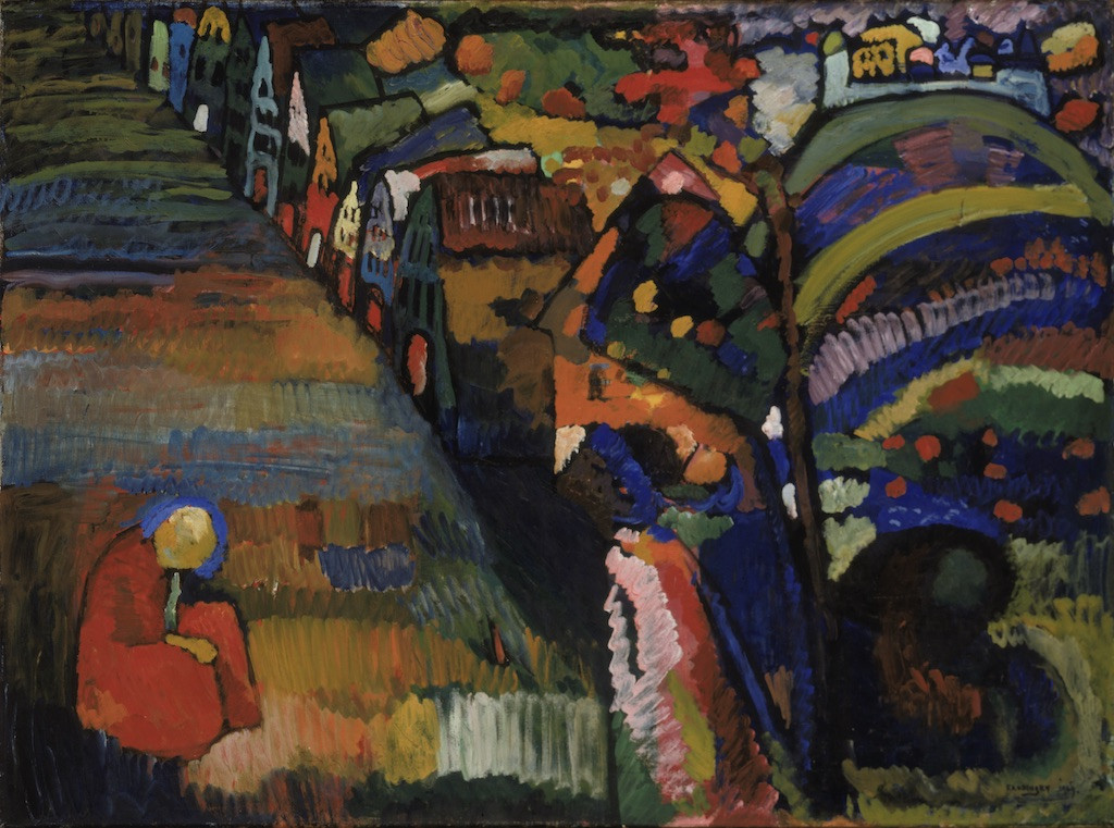 Wassily Kandinsky, Bild mit Häusern, 1909. Collectie Stedelijk Museum Amsterdam c/o Pictoright, Amsterdam 2004.