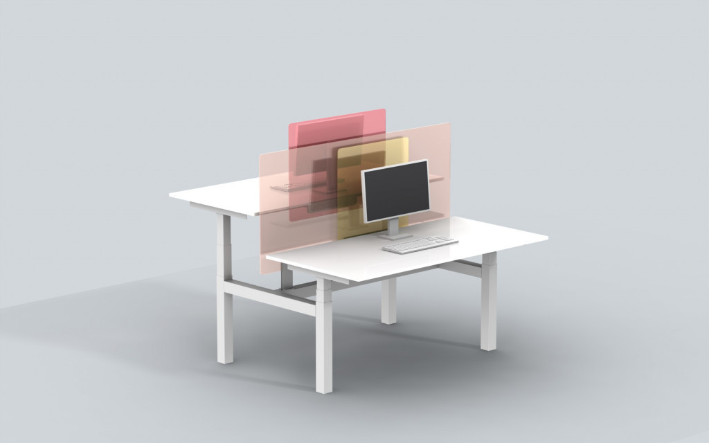 Van Eijk and Van der Lubbe, screens for office use, 2020. Courtesy of the designers